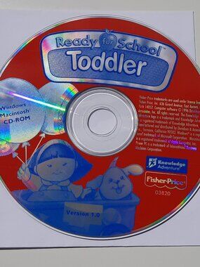 Fisher Price Ready For School Toddler CD Rom Game